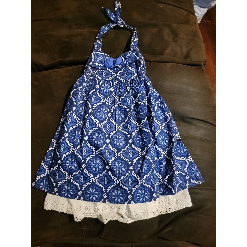 Janie and jack Greek isles blue halter‎ dress size 18 24 months